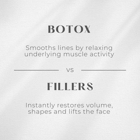 botox vs fillers 