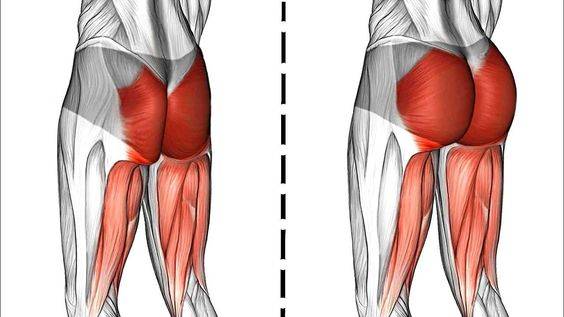 sudden indentation on buttock