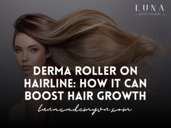 derma roller on hairline