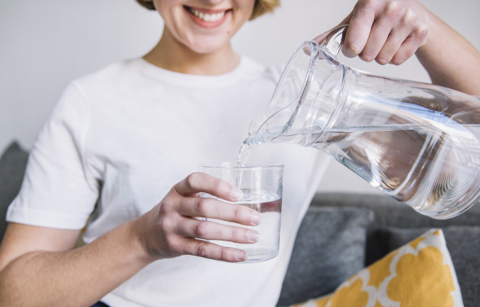 Drink enough 2 liters of water every day