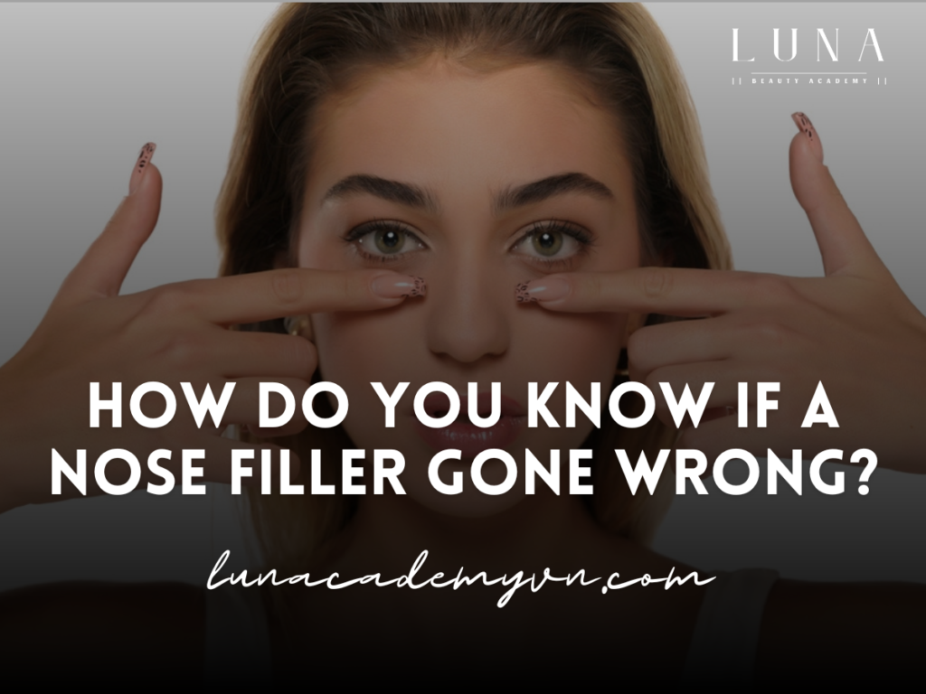 How do you know if a nose filler gone wrong?