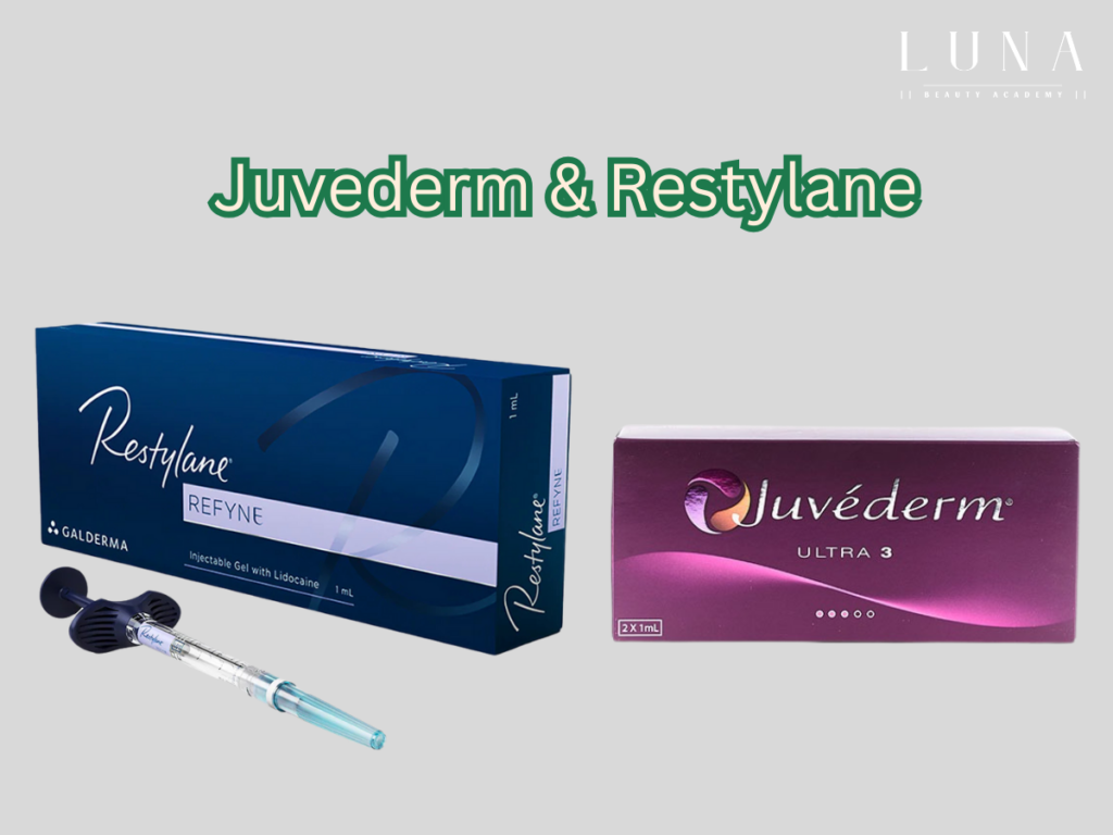 Juvederm and Restylane typically last between 9 to 18 months