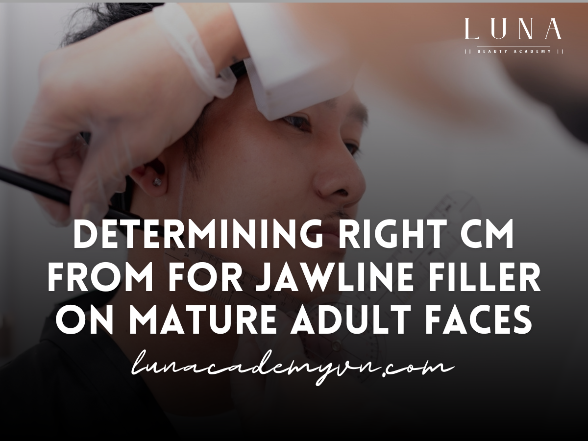 CM from for Jawline Filler on Mature Adult Faces