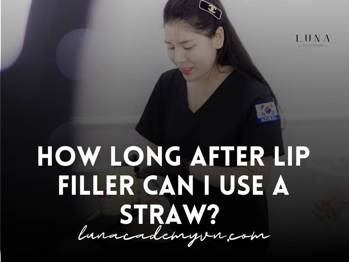 how long after lip filler can i use a straw