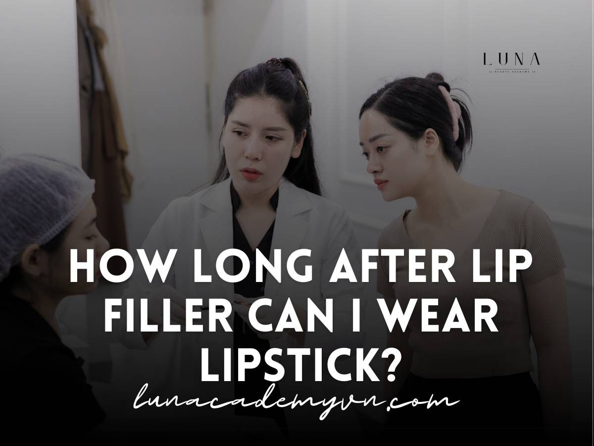 how long after lip filler can i wear lipstick