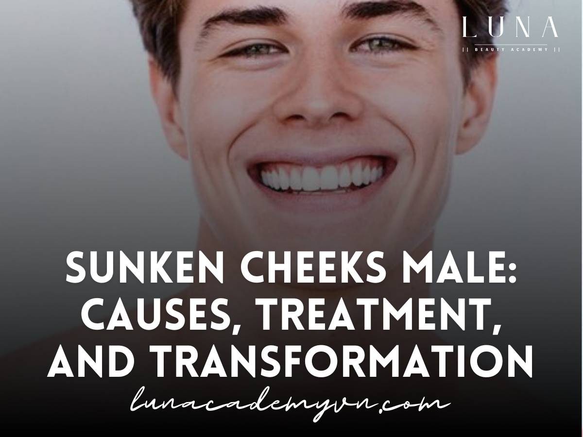 Sunken cheeks in men