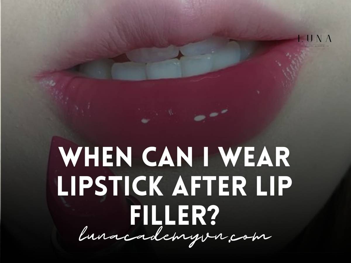 when can i wear lipstick after lip filler